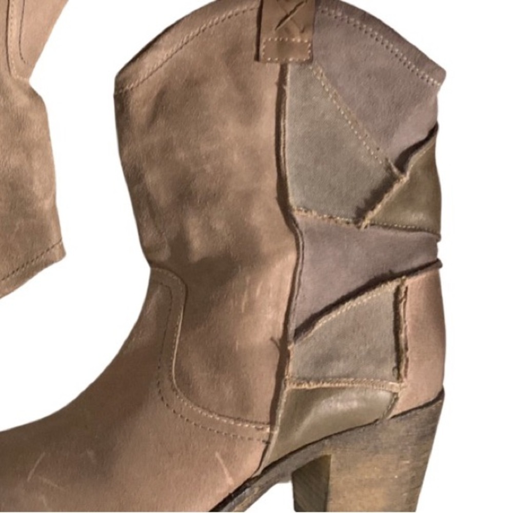 Steven By Steve Madden Patchwork Western leather Boots - Picture 2 of 6